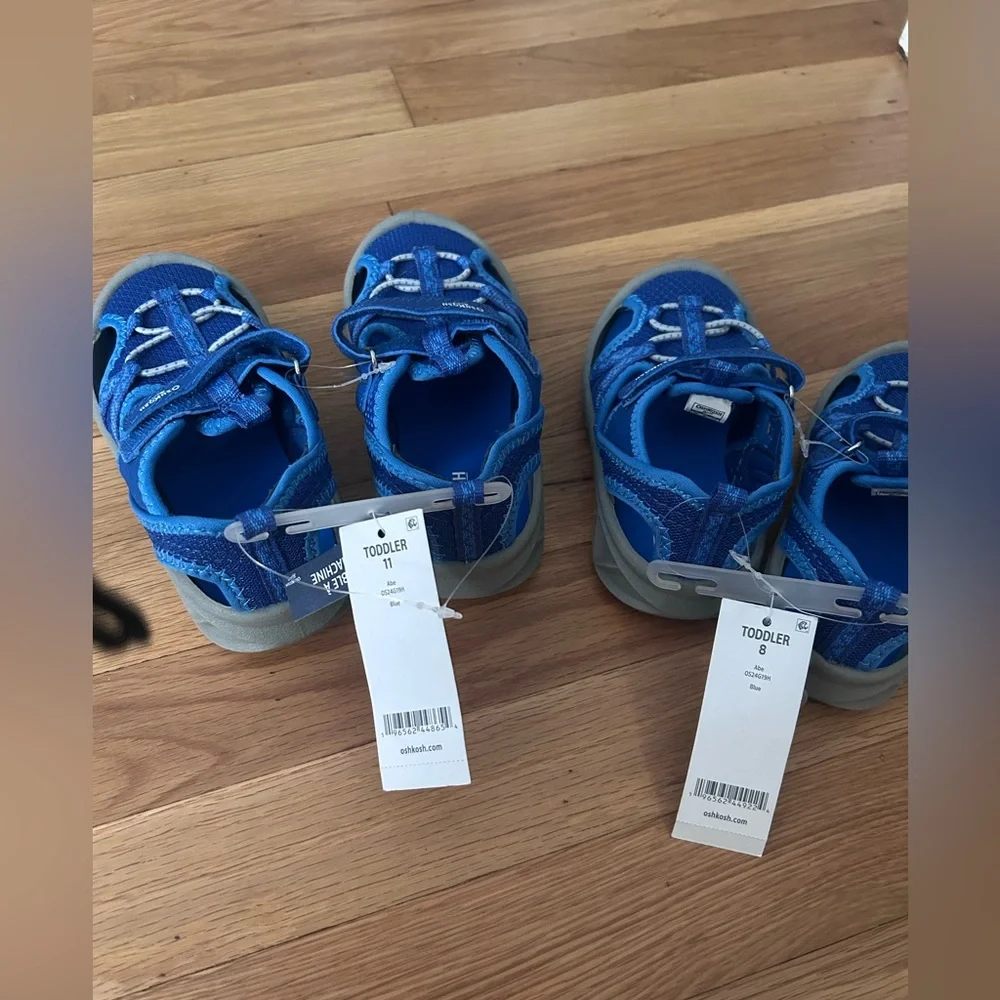OshKosh B'gosh Blue Boys Toddler Shoes Sandals with Adjustable Straps